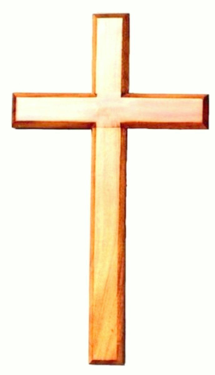 Cadbury 20cm Cross Wooden Wall Hanging or Holding Natural Wood Jesus Worship Symbol Christian Gift Home Church Office from Biblegifts