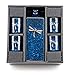 Authentic Imported Japanese Blue Dragonfly Tombo Pottery Sake Set with 14 fl oz Tokkuri Bottle and Four 1 fl oz Ochoko Cups Gift Set Made In Japan