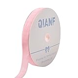 QIANF Vintage Pink Velvet Ribbon, 1 Inch X 25Yd