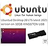 Ubuntu Linux 20.04 LTS Laatste 2021-versie op 32GB Kingston USB