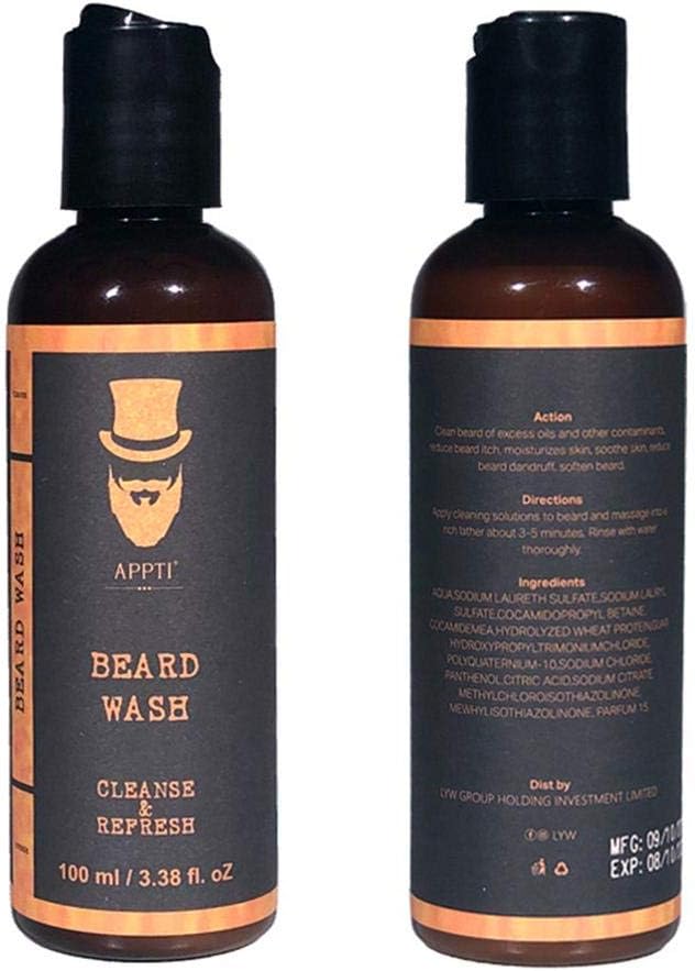 etateta 2PCS Beard Care Grooming,Organic Beard Balm Beard Wax Beard Oil for Moisturizing & Styling Men's Beard Kit to Travel & Daily Gift