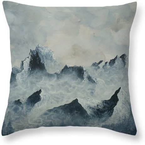 Blue Mountain Eco-Friendly Printed Luxury Pillow Cover