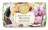 Oversized Triple Milled Shea Butter Bath Soap Bar, Orchids in Bloom
