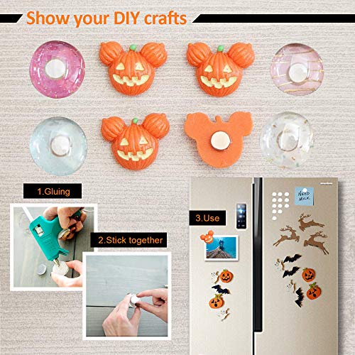 60PCS Fridge Magnet, Magnets for Stainless Steel Refrigerator, Premium Office Magnets, Whiteboard Magnets by BRYUBR