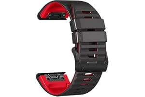 OUTVI 26mm watch band for garmin fenix 7x sapphire solar fenix 6x pro solar fenix 5x 3 hr quick release fit silicone watch strap replacement for garmin epix 2 pro sapphire 51mm Descent MK1/MK2/MK2i