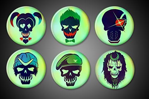 Suicide Squad Movie Pins Pinback Harley Quinn Joker Deadshot Boomrang Enchantress Rick Flag 1.75 inch Pins