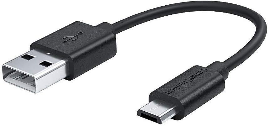 Micro USB Cable, CableCreation Short USB to Micro USB Cable, High-Speed A Male to Micro B, Triple Shielded Cable, Compatible with Power Bank, Fire Stick, Chromecast, 6 Inch Black