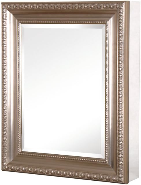 Amazon Com Pegasus Sp4596 Deco 30 Inch High By 24 Inch Wide Framed Medicine Cabinet Brushed Nickel Home Improvement