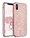 BENTOBEN Case for iPhone XS Max 2018, Slim Glitter Shiny Full Body Protective Flexible Soft TPU Shockproof Anti Scratch Sturdy Non Slip Girl Women Phone Covers for Apple iPhone XS+ MAX 6.5“, Rose Gold