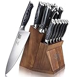 Knife Sets for Kitchen with Block, SHAN ZU Knife