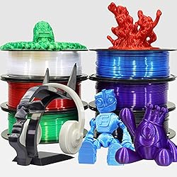 1.75mm Silk Shiny PLA 6 in 1 Basic Colors Bundle