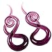 Xpircn 1 Pair Glass Spiral Taper Gauges Ear Plug and Tunnels Ear Stretching Expander Piercings Body Jewelry 2G (6mm)