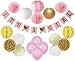 Party Decor Baby Shower Decorations For Girl – Its A Girl FREE Game Ideas & Checklist Ebook! - Plush Pink and Gold - Banner - Tissue Paper Pom Pom - Paper Lantern - Balloons - Party Ideas