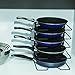 ZESPROKA Kitchen Cabinet Pot and Pan Organizer, Pot Lid Rack, Black