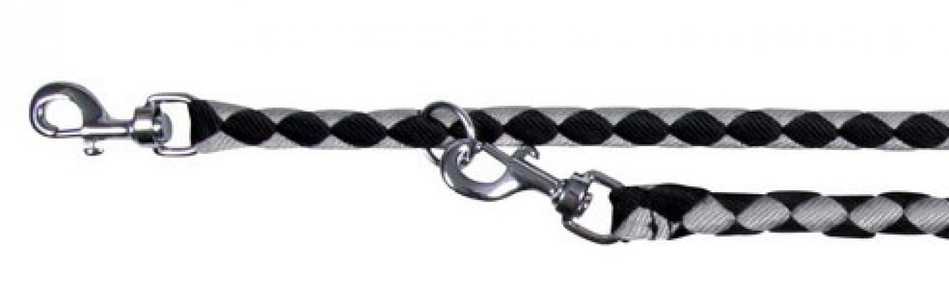 Trixie 14361 Cavo V-Leads, L-XL: 2 m/ 18 mm, Black/Silver