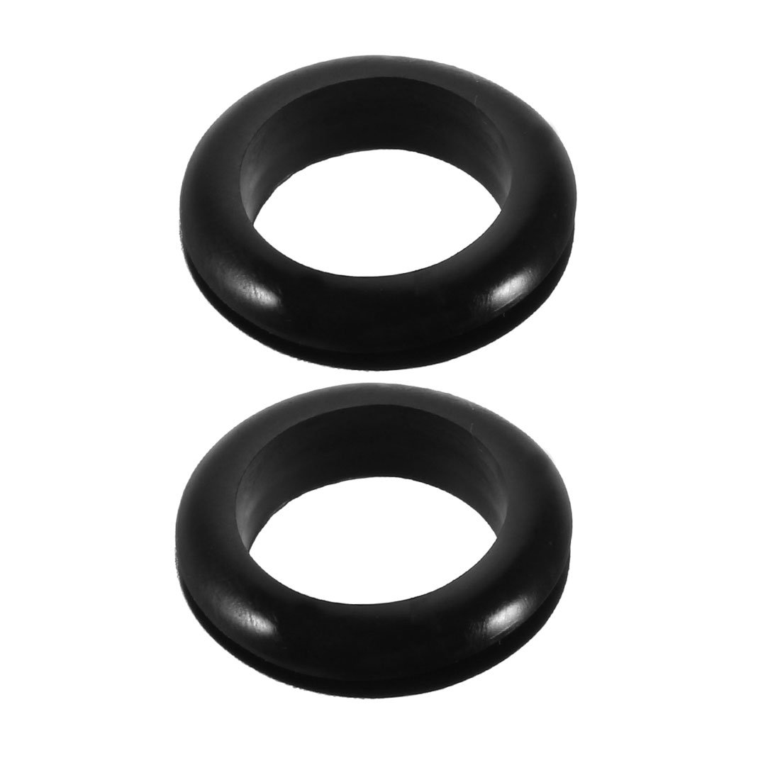 sourcingmap 2pcs Double Side Rubber Ring Sealing Grommet Wire Grommets 34mm x 10mm