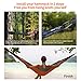 HODGSON Camping Hammock XL Double Hammock with Heavy Duty 14 Loops Tree Straps & Air Pillow, Portable Parachute Nylon Hammock for Backpacking, Travel, 118” x 78” (Black)
