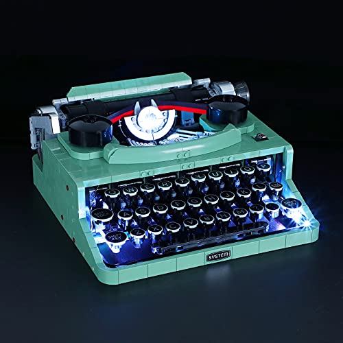 BRIKSMAX Led Lighting Kit for Typewriter Compatible with Lego 21327