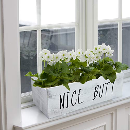 Pomeat Nice Butt Bathroom Decor Box, Bathroom Decor Storage Box Toilet Paper Holder for Home Decor (White)