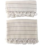 The Loomia Turkish Hand Towel (Set of 2) Deniz Handwoven Series (Bamboo Cotton, Size 19