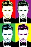Singer JUSTIN TIMBERLAKE Celebrity POP ART Poster Multiple Images 24X36