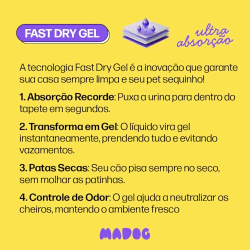 Tapete Higiênico Pet Clean Premium Cães Cachorro Xixi Ultra Absorção 60x55cm 30 Unidades