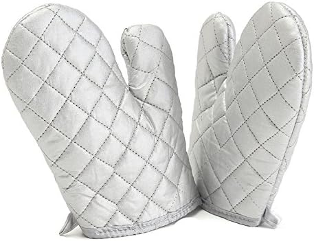 Crownlit Cotton Oven Gloves with Free Pot PAD(1 Pair, Multicolour)