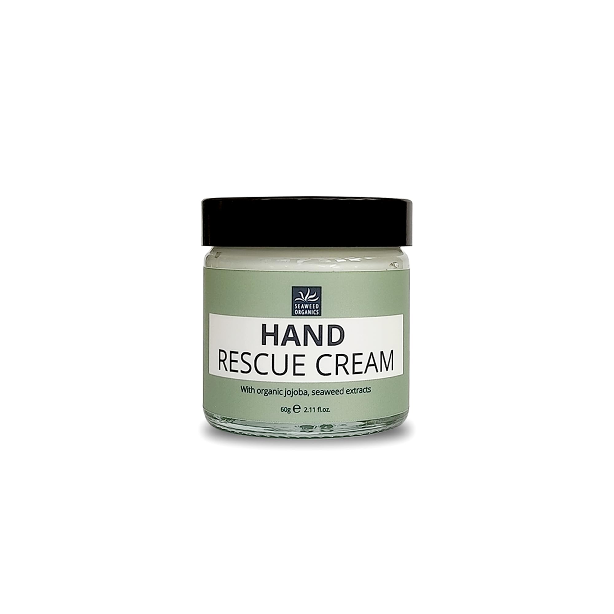 SEAWEED ORGANICS - Seaweed hand rescue cream, Hydrating and Revitalizing with Organic Seaweed Extract, Organic jojoba, olive & coconut oils, All Skin type, 60g, DIANA DRUMMOND