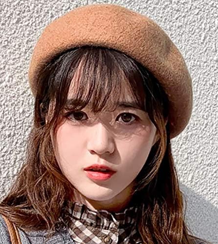 ベレー レディース ベレー帽 帽子 無地 ウール ブラウンベージュ おしゃれ 並行輸入品 かわいい シンプルデザインで使いやすい サッとかぶる だけでスタイリングが決まる