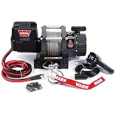 WARN 5000 DC Series Electric 12V DC Winch, 5000 lb Pulling Capacity - 99963 | Heavy Duty, Steel Cable, Hook &amp; Remote Control, Utility Winch for Trailers, Workshops, Job Sites &amp; Industrial Pulling