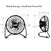 BTOOP 4 Inch Mini USB Desk Fan - Small - Black