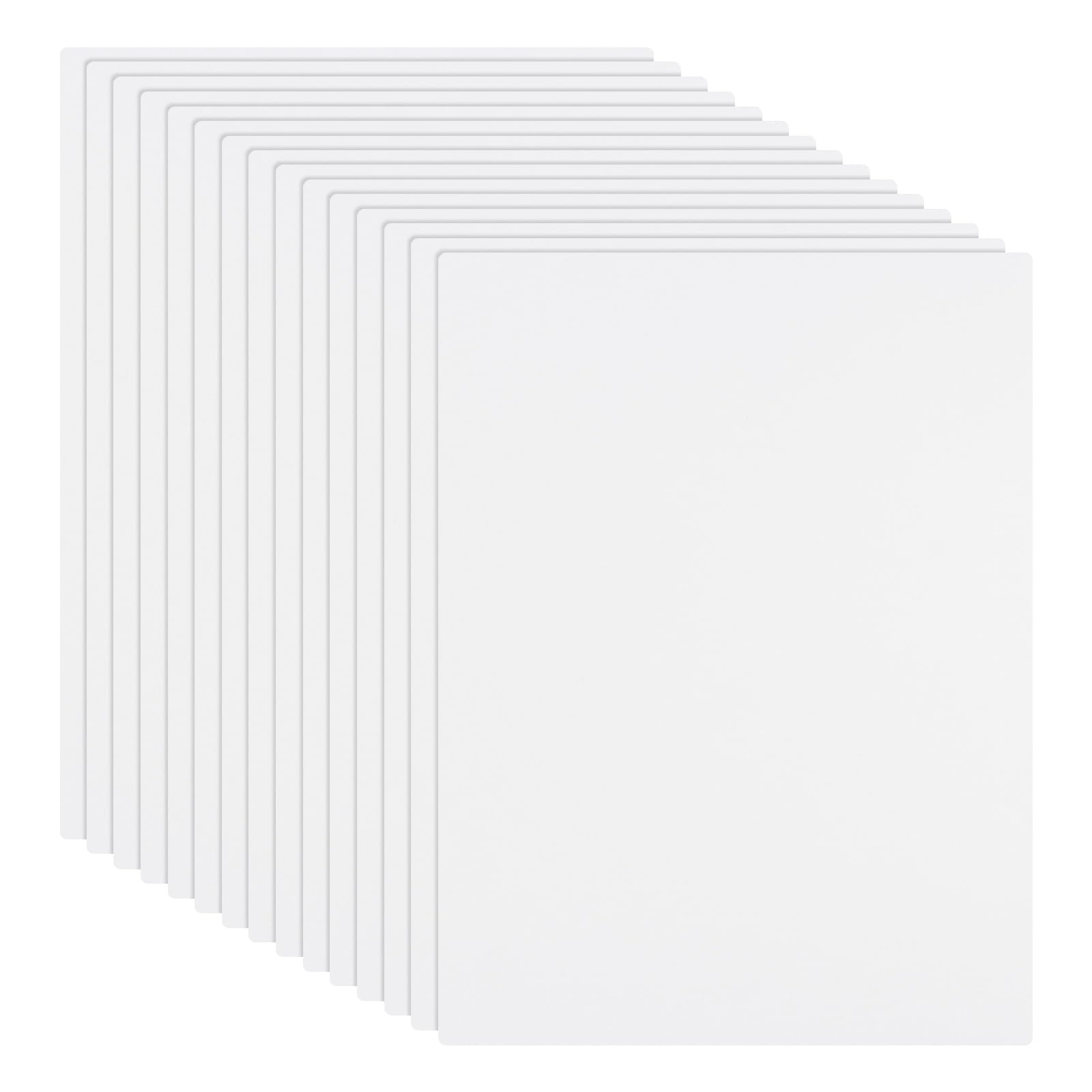 Rebower 15 PCS White Foam Board 305 x 406 mm, Foam Boards 3.2mm Thick Foam Poster Board, [for Presentation Projects, Art Crafts, Poster Making]
