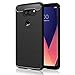LG V30 Case,LG V30 PLUS Case, Suensan Flexible Durability, Durable Anti-Slip TPU Shock Absorption Technology Raised Bezels Protective Case Cover for LG V30 + (Blcak)