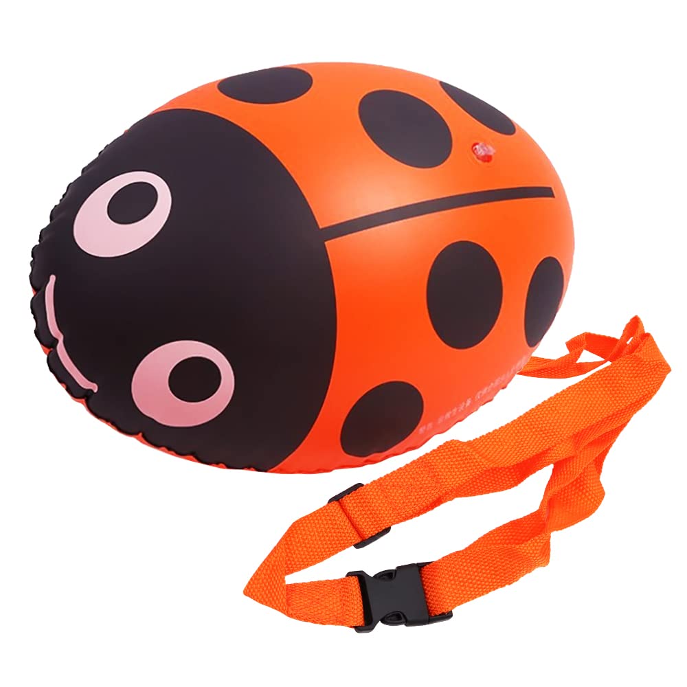 Namvo Highly Visible Swim Buoy, Safety Swim Secure Tow Float for Open Water Swimmers Triathletes Snorkeling Safe Swim Training Orange