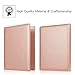 Fintie Passport Holder Travel Wallet - Premium Vegan Leather RFID Blocking Case Cover - Securely Holds Passport, Business Cards, Credit Cards, Boarding Passes, Rose Gold