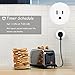 Anbes Wi-Fi Smart Plug Mini Outlet, Alexa Plug Smart Socket Works with Amazon Alexa Echo, Google Home and IFTTT, ETL and FCC listed, Timing Function, No Hub Required