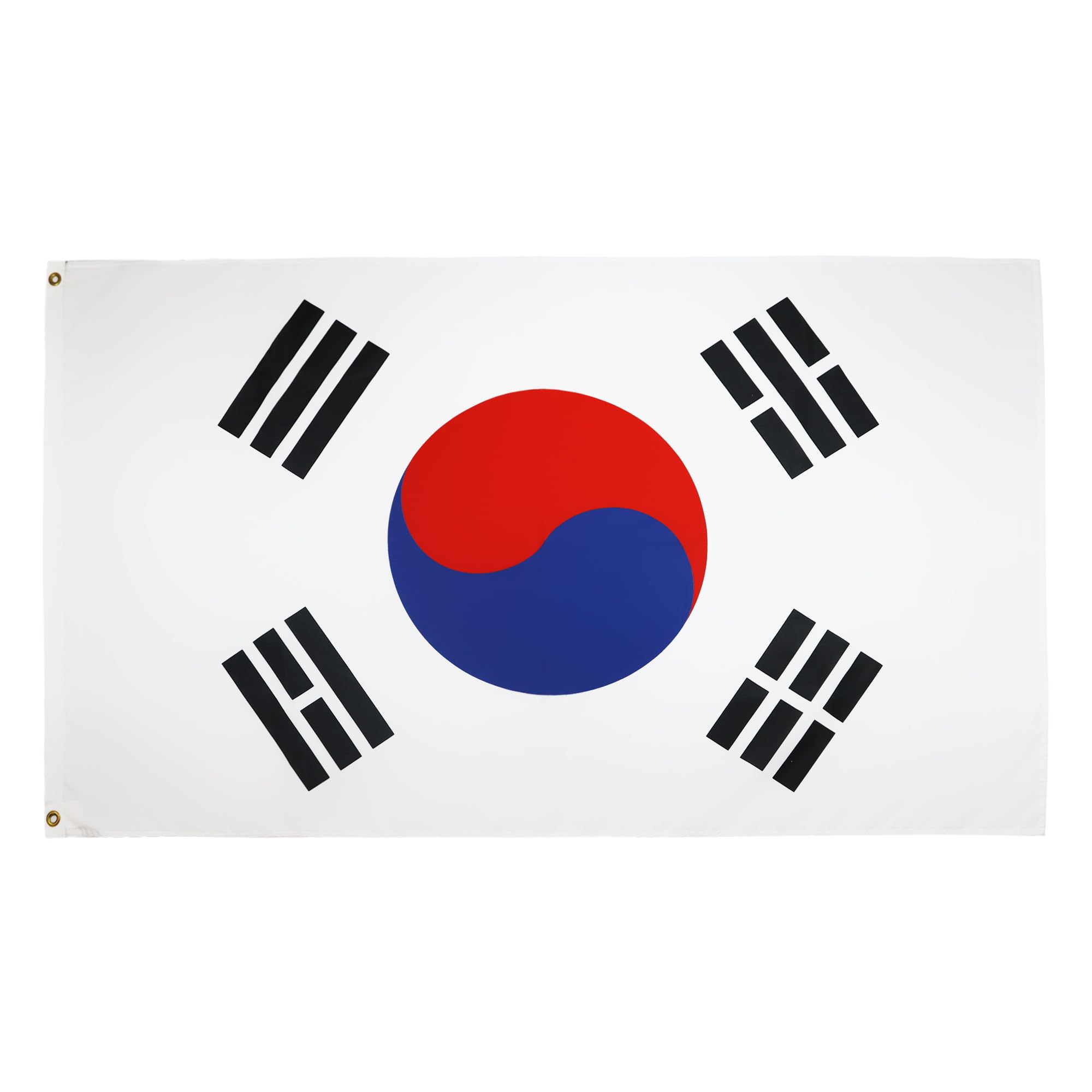 Photo 1 of AZ FLAG - South Korea Flag - 2x3 Ft - Light Polyester South Korean Banner with Two Brass Eyelets - Fade Resistant - Vivid Colors - 2' x 3' Feet - 90x60 Cm