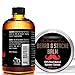 Beard Oil and Beard Balm Kit for Mustache and Beard Care - Tame, Condition and Moisturize with this Premium Grooming Set by Pure Body Naturals, Oil (2 oz.) & Balm