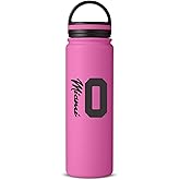 ALLNTRENDS Miami 10 Water Bottle Sport Miami Soccer Vacuum Bottle 24Oz (Pink)