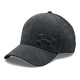 Under Armour Men's Tonal Chambray Low Crown Cap, Black/Black, Large/X-Large
