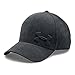 Under Armour Men's Tonal Chambray Low Crown Cap, Black (002)/Black, Large/X-Large
