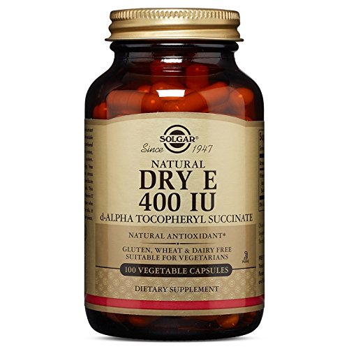 Solgar, Dry Vitamin E 400 IU, 100 Vegetable Capsules (d-Alpha Tocopheryl Succinate)