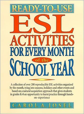 Ready To Use Esl Activities For Every Month Of The School Year Josel Carol A 9780130456700 Amazon Com Books