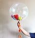 Caryo 24 Inch Clear Foil Helium Balloons Creative Bobo Balloons for Wedding Birthday Party Decorations (2pcs)