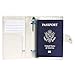 JAVOedge Japanese Cherry Blossom RFID Blocking Passport Case with Snap Closure, Pen Holder + 2 Matching Luggage Tags