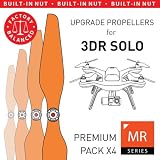 MAS Upgrade Propellers for 3DR Solo with Built-in Nut in Orange - x4 in Set