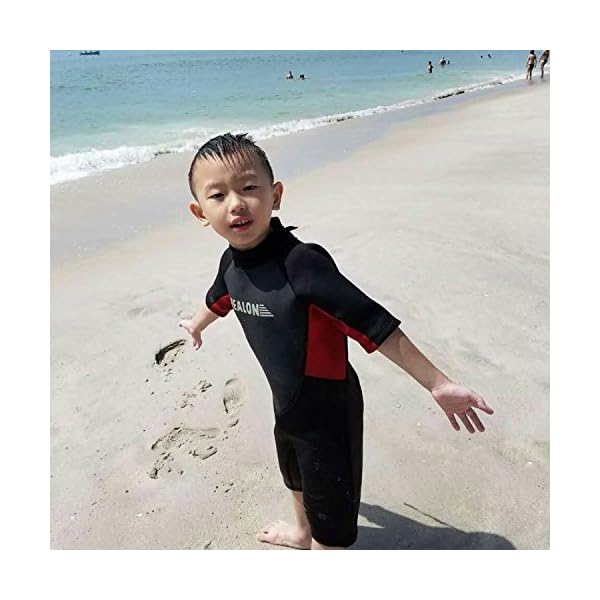 REALON-Kids-Wetsuit-3mm-Premium-Neoprene-Youth-for-Girls-and-Boys-Surfing-Swimming-XSPAN-Full-Back-Zip-Spring-Suit