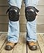 Construction Knee Pads for Work - Heavy Duty Knee Guard & Knee Protector Designed For Gardening & Flooring Knee Pads - Pro Construction Kneepads - 1 Pair of Flexible Non-Skid Black Knee Pads
