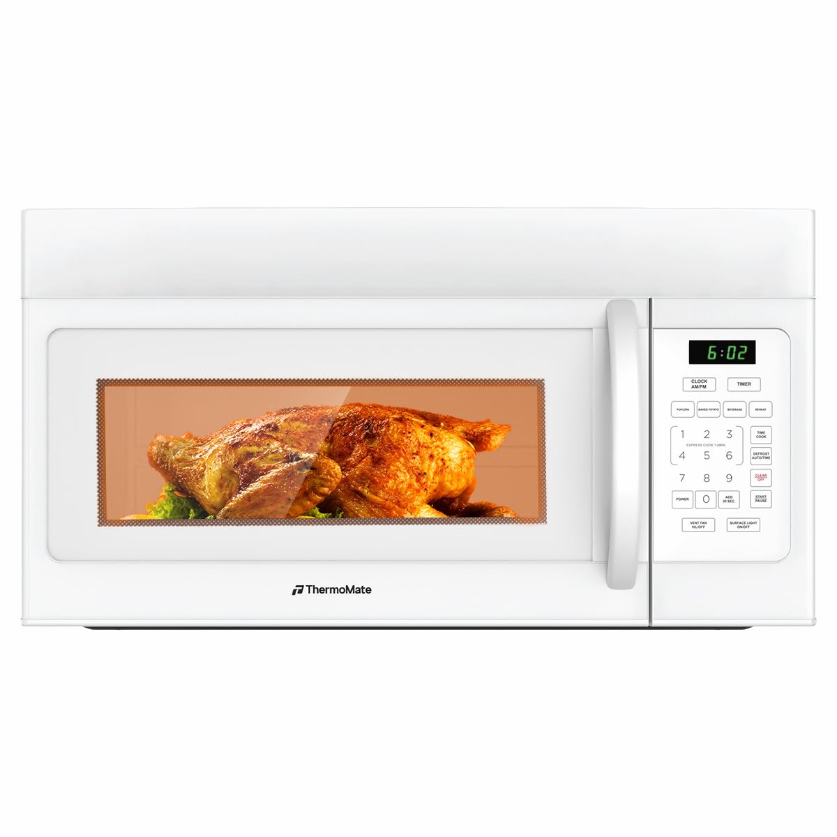 Photo 1 of ***FACTORY SEALED*** ThermoMate 30" Over-the-Range Microwave Oven with 1.7 Cu. Ft. Capacity, 1000 Cooking Watts, One-Touch Cooking Options, 300 CFM, LED Lighting, White