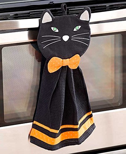 2-Pc. Halloween Kitchen Set (Black Cat)